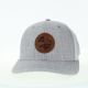 Trucker Hat Grey Leather Patch